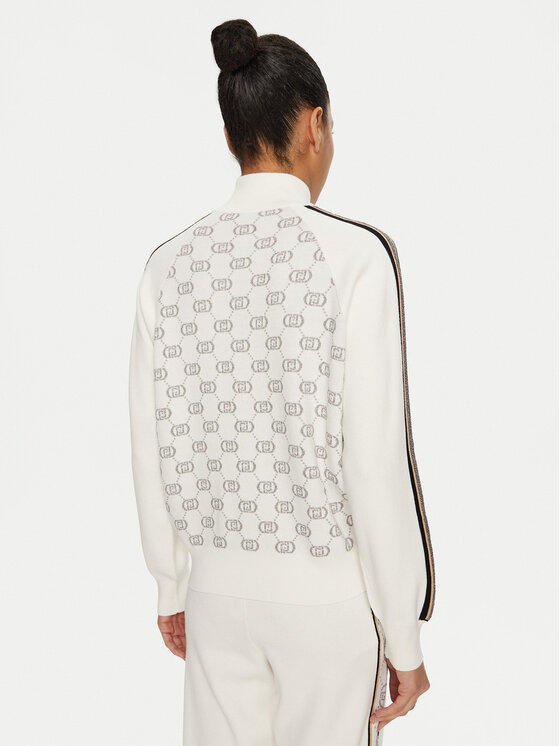 Liu Jo Sport Liu Jo Sport Kardiganas TF4224 MS63L Balta Regular Fit