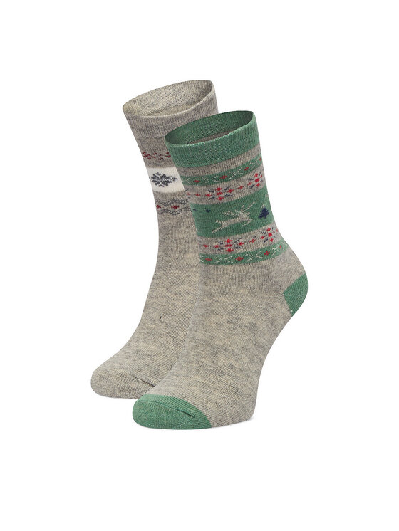 GINO ROSSI GINO ROSSI Șosete lungi CEO_BR_GR_004_W_AW25 (2 PACK) Gri