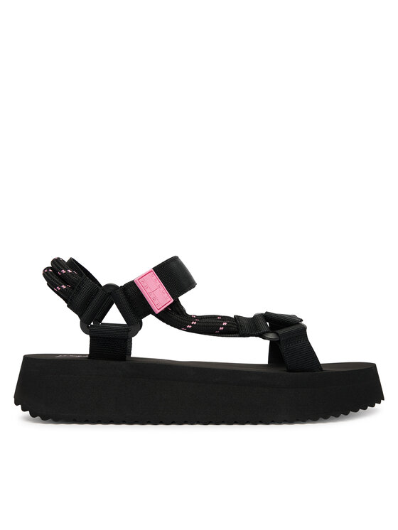 Tommy Jeans Tommy Jeans Sandale Tjw Eva Rope Sandal EN0EN02970 Negru