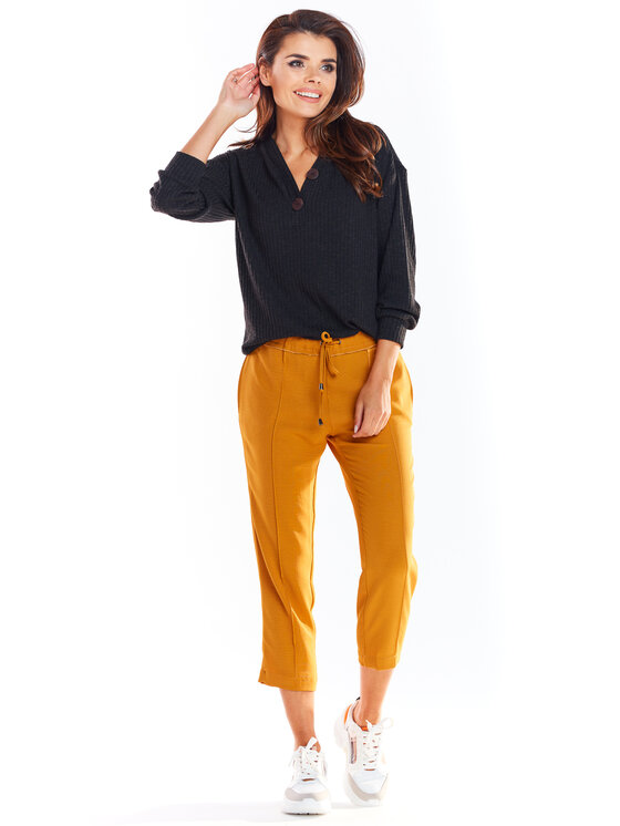 Awama Awama Maglione A323 Nero Basic Fit