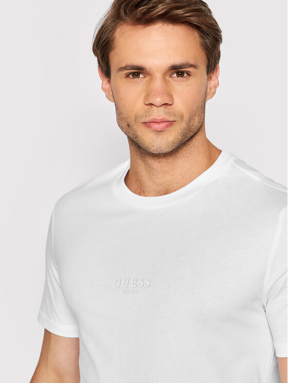 Guess Guess T-särk M2YI72 I3Z11 Valge Slim Fit