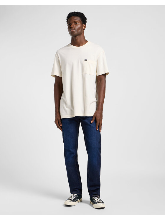 Lee Lee Jeansy DAREN ZIP FLY Niebieski Straight Fit