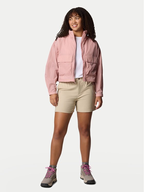 Columbia Columbia Μπουφάν μεταβατικό Paracutie™ Cropped Cargo Windbreaker 2116571 Κόκκινο Regular Fit