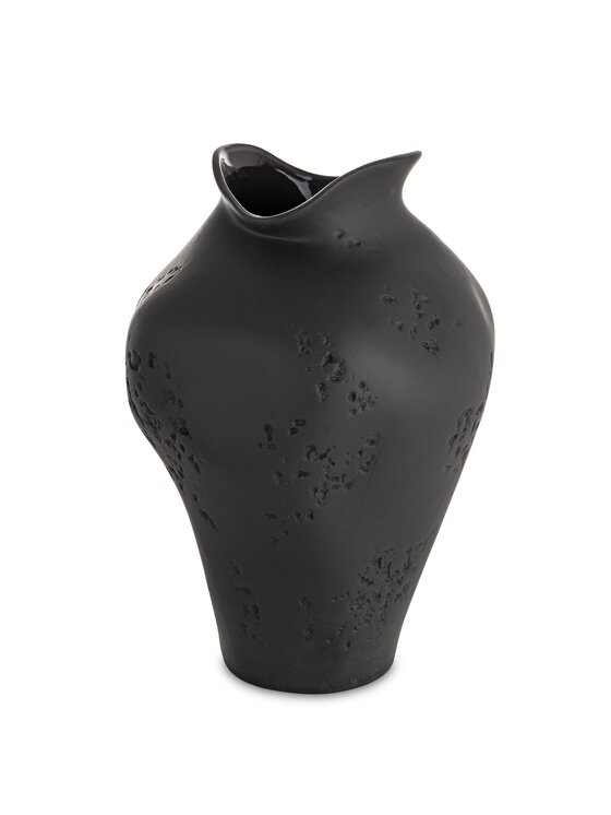 MIAhome MIAhome Wazon porcelanowy 30x19x19 cm AVAZA Czarny