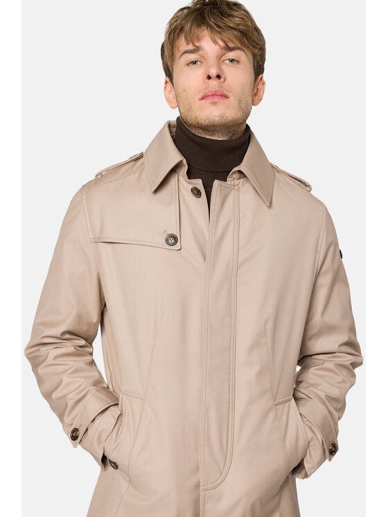 Lancerto Lancerto Płaszcz przejściowy Altea PC131223000013 Beżowy Regular Fit