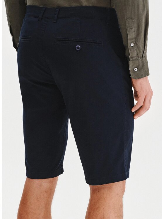 Pako Lorente Pako Lorente Szorty materiałowe P25SB-WS-005 Granatowy Classic Fit