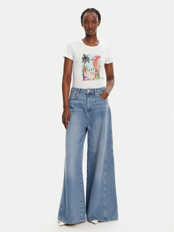 Liu Jo Liu Jo T-Shirt WA5239 JS923 M9565 Biały Regular Fit