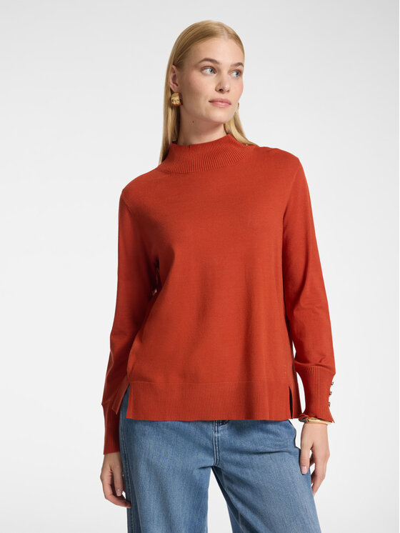 Elena Mirò Elena Mirò Sweter M039Z000800N017 Pomarańczowy Regular Fit