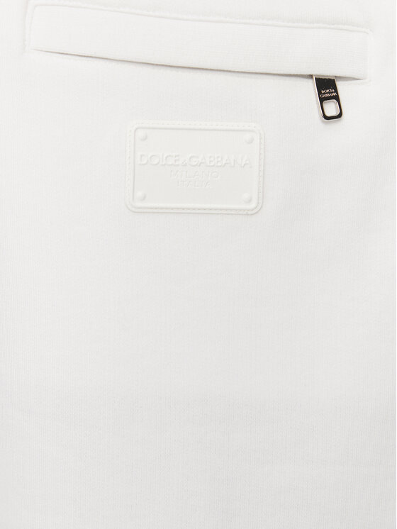 Dolce&Gabbana Dolce&Gabbana Športne kratke hlače GVUZAT G7NTZ Bela Regular Fit