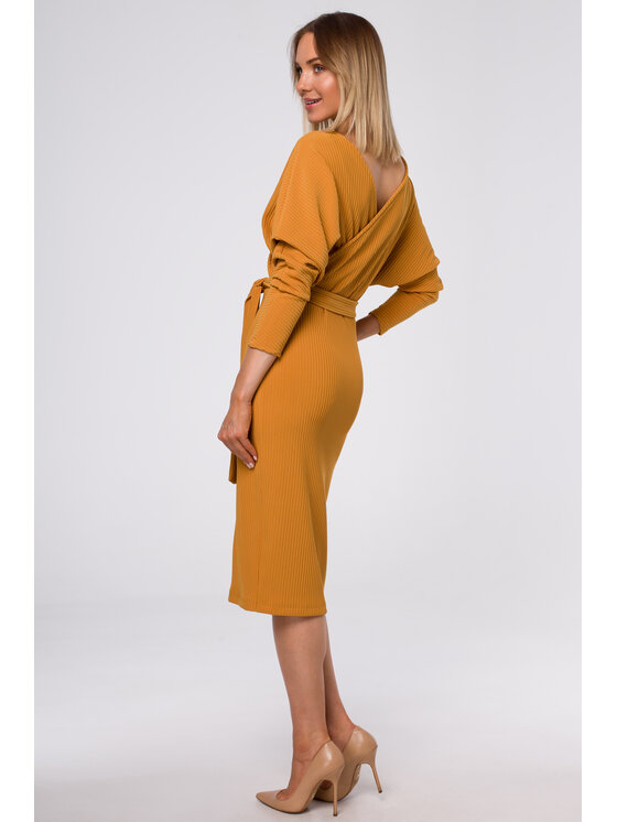 Made of Emotion Made of Emotion Vestito di maglia M523 Giallo