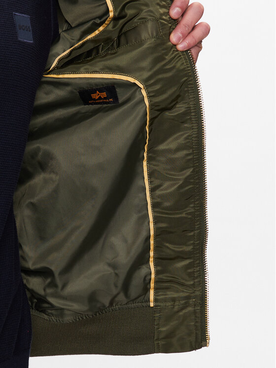 Alpha Industries Alpha Industries Kurtka bomber MA-1 156101 Zielony Regular Fit