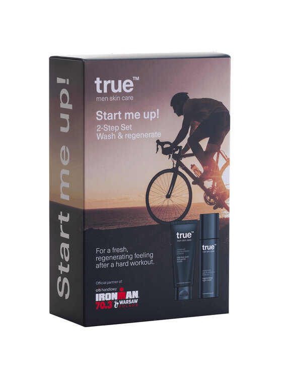Krem do twarzy True, true Start me UP! / regenerujący krem na noc + żel do mycia twarzy z mikrocząsteczkami /