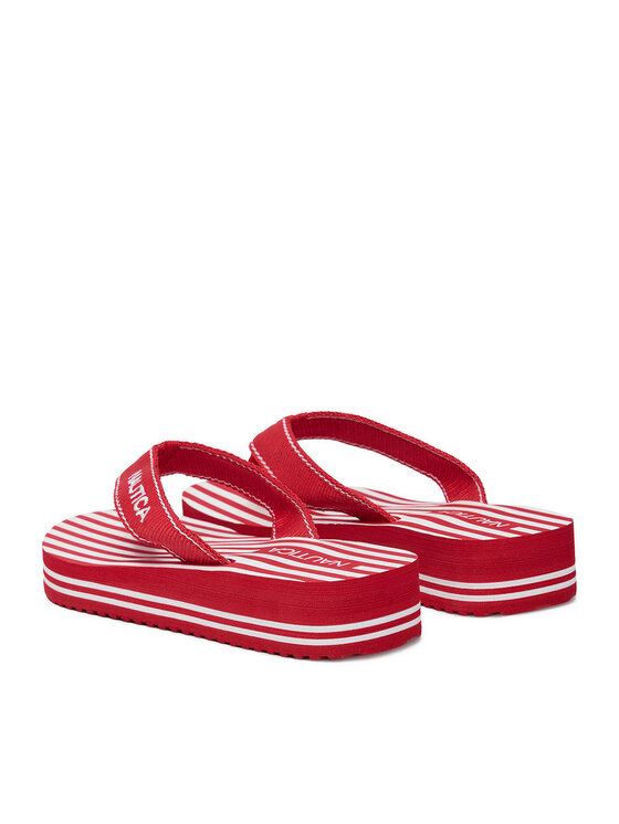 Nautica Nautica Šlepetės per pirštą CEO-808458 Raudona
