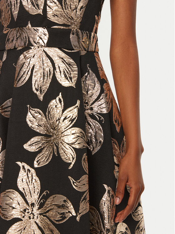 Rinascimento Rinascimento Rochie cocktail CFC0121716003 Negru Regular Fit