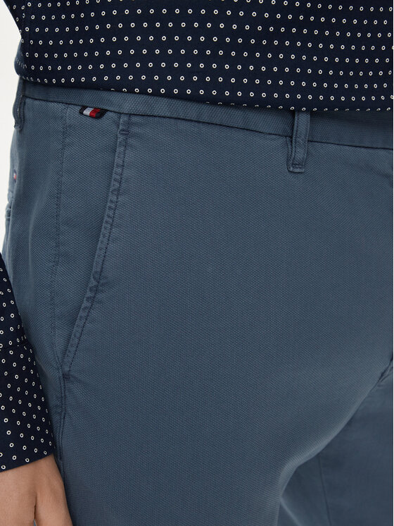 Tommy Hilfiger Tommy Hilfiger Chino kalhoty Bleecker MW0MW33910 Modrá Slim Fit