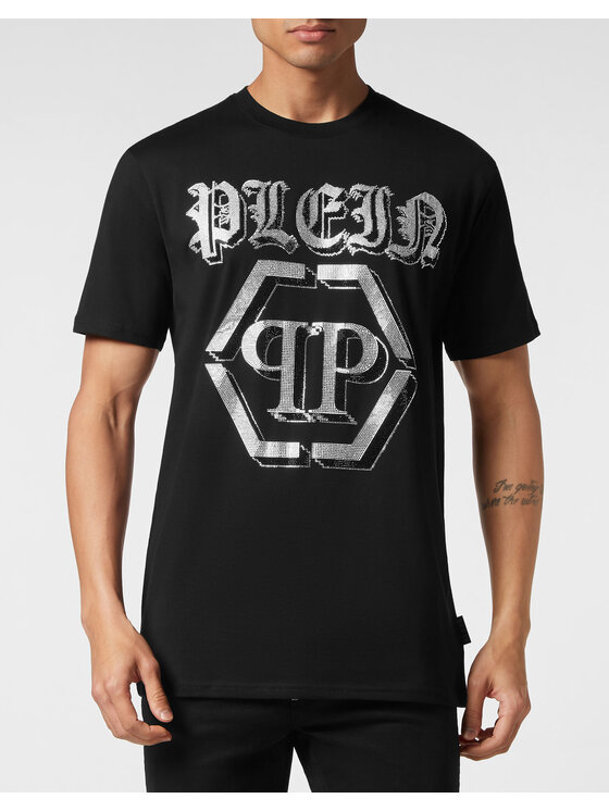 PHILIPP PLEIN PHILIPP PLEIN T-Shirt 1195 Czarny Regular Fit