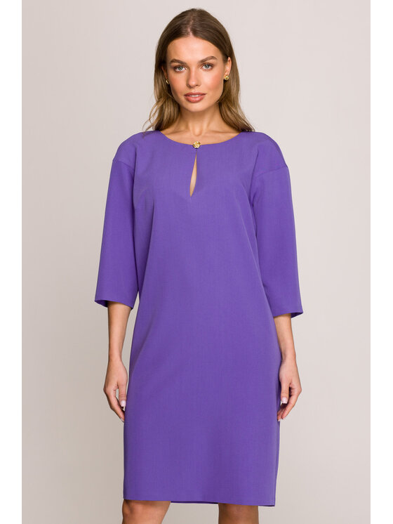 Stylove Stylove Sukienka wieczorowa S394 Fioletowy Premium Fit