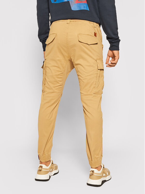 Alpha Industries Alpha Industries Jogger kelnės Airman 188201 Smėlio Tapered Fit