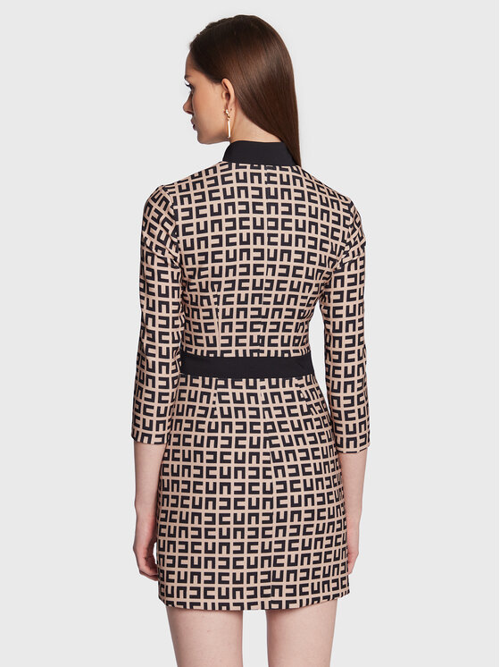 Elisabetta Franchi Elisabetta Franchi Φόρεμα κοκτέιλ AB-339-31E2-V460 Μπεζ Slim Fit