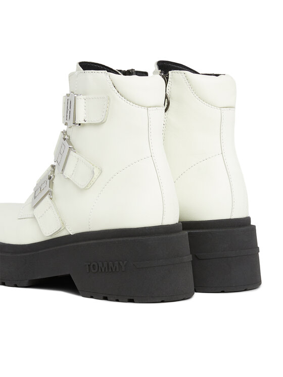 Tommy Jeans Tommy Jeans Botki Tjw Chunky Boot Hardware EN0EN02443 Écru