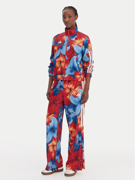 adidas adidas Majica dugih rukava Farm Rio House Of Tiro KD4635 Šarena Loose Fit