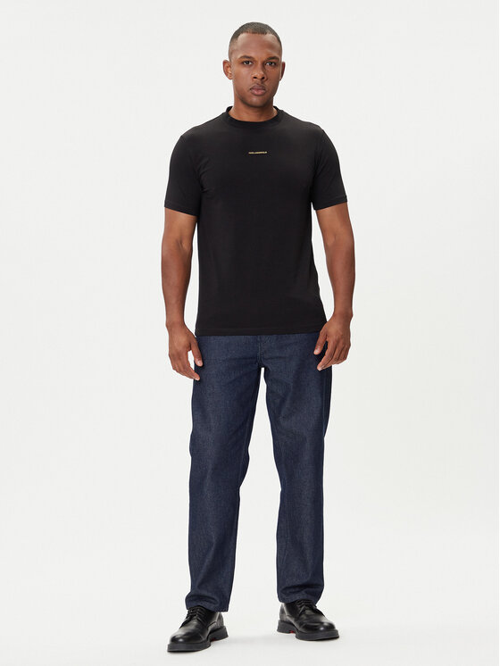 KARL LAGERFELD KARL LAGERFELD T-shirt 755051 554235 Crna Regular Fit
