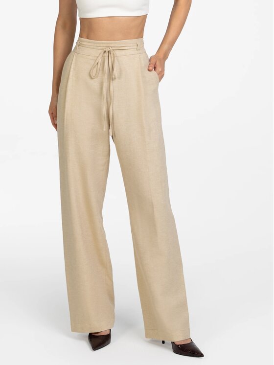 MANDRAGORA MANDRAGORA Pantaloni di tessuto Torre Beige Regular Fit