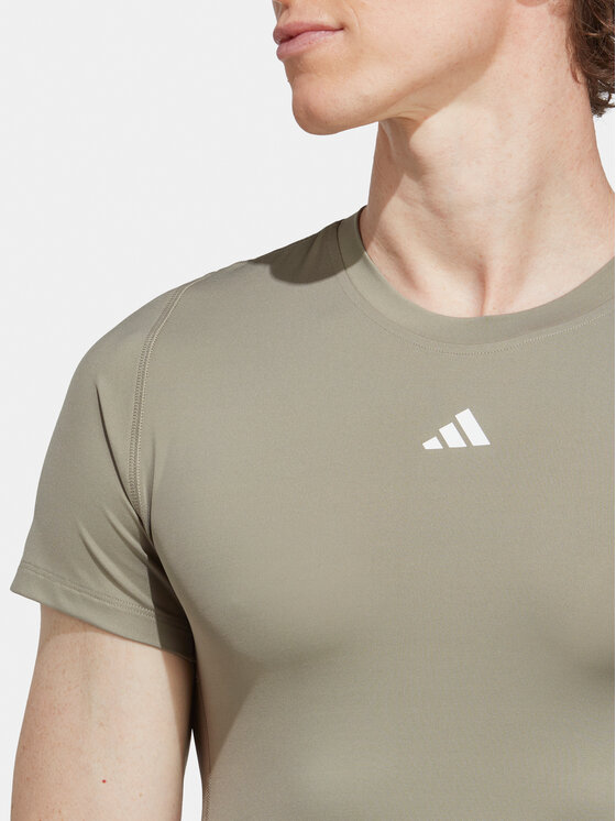 adidas adidas Koszulka techniczna Techfit Training IC2156 Zielony Slim Fit