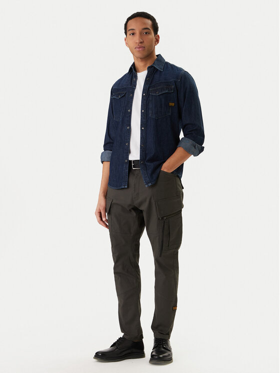 G-Star Raw G-Star Raw Pantaloni di tessuto Zip Pocket 3D D24307-E172 Grigio Skinny Fit