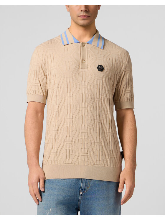 PHILIPP PLEIN PHILIPP PLEIN Polo 30018 Beige Regular Fit