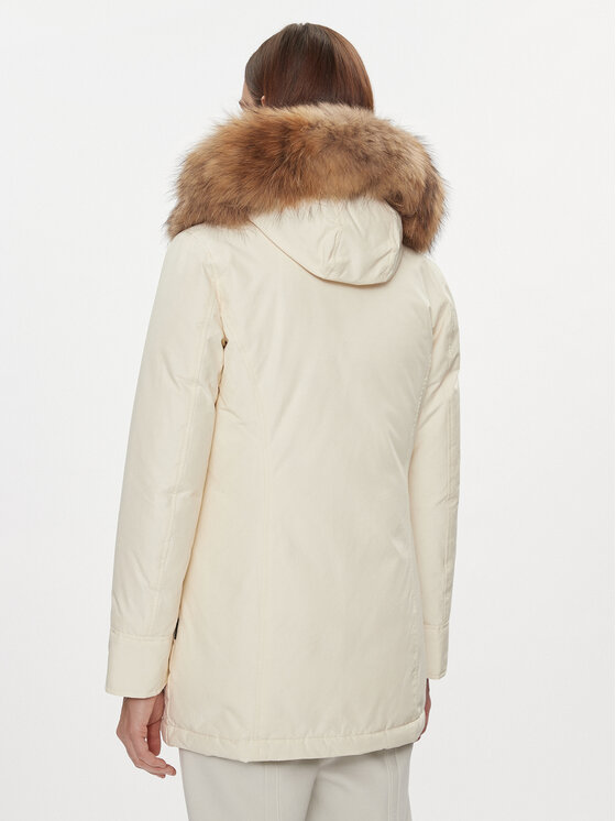 Woolrich Woolrich Μπουφάν πουπουλένιο Arctic Raccoon CFWWOU0538FRUT0001 Εκρού Regular Fit