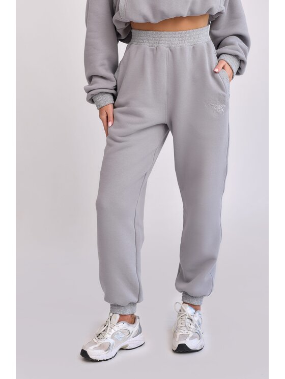 MANDRAGORA MANDRAGORA Spodnie dresowe Lantre Szary Jogger Fit