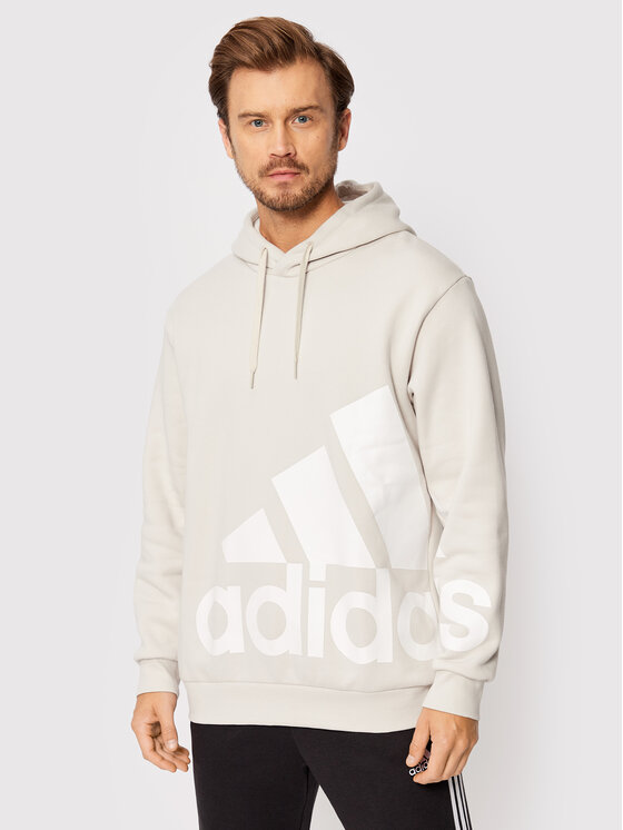 adidas adidas Світшот Essentials Giant Logo Fleece HL6928 Бежевий Loose Fit