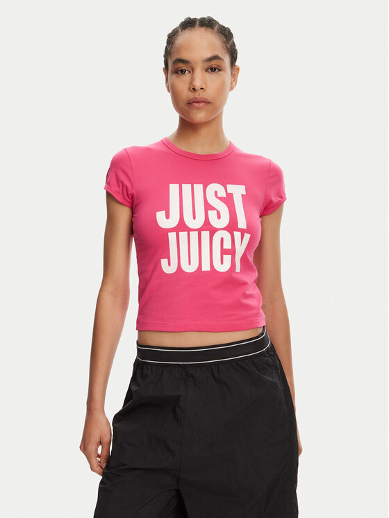 Juicy Couture Juicy Couture Tricou Just Juicy JCGCT125040 Roz Slim Fit