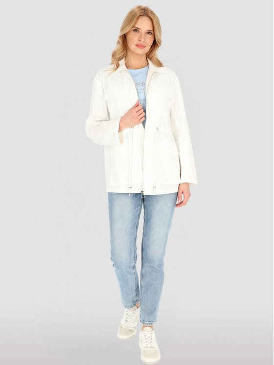 Perso Perso Kurtka damska BLE252679F Biały Regular Fit