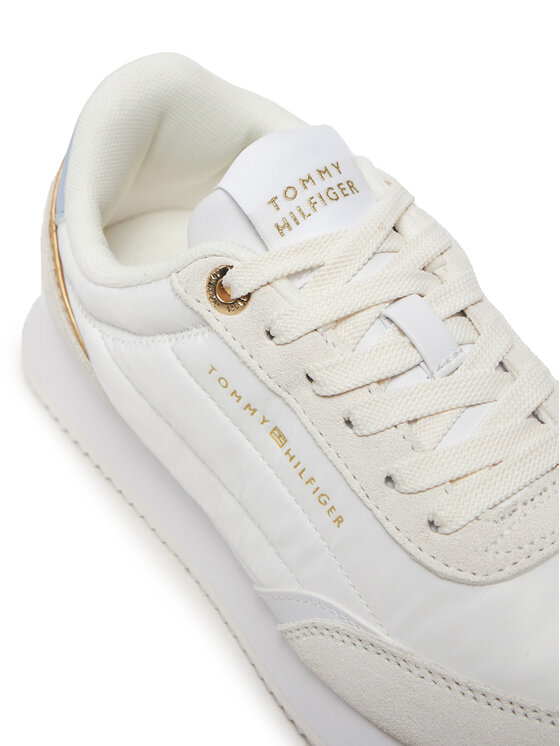 Tommy Hilfiger Tommy Hilfiger Laisvalaikio batai Essential Runner FW0FW08332 Balta