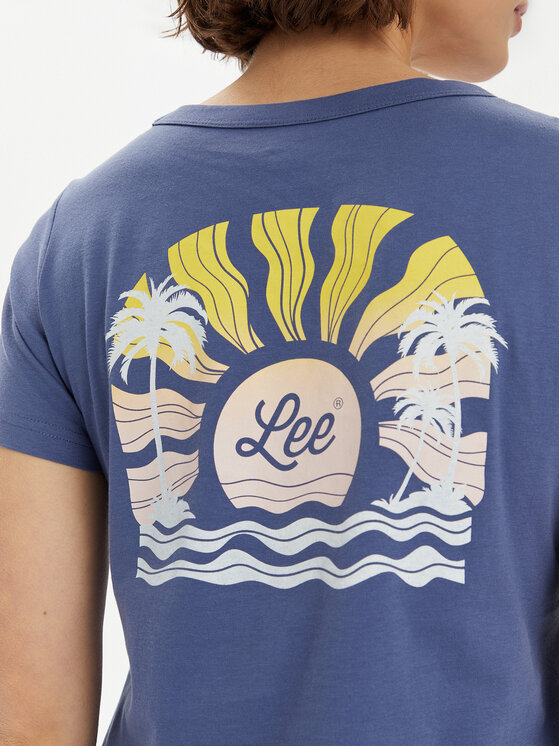 Lee Lee Póló 112350225 Sötétkék Slim Fit