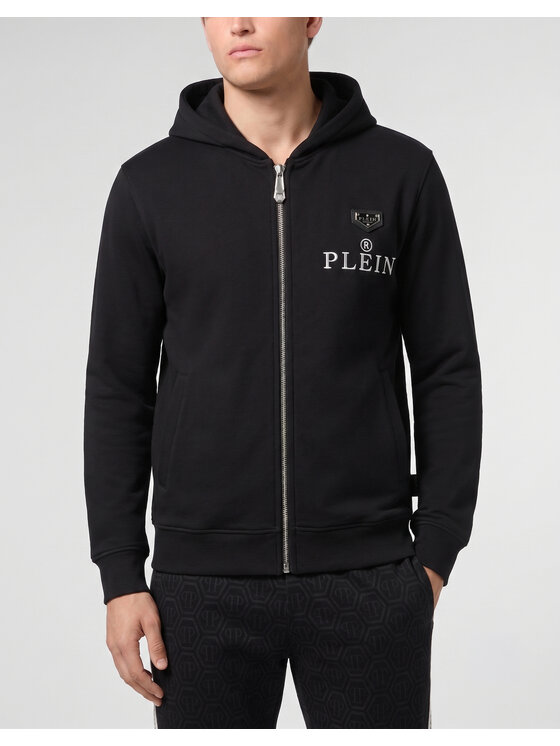 PHILIPP PLEIN PHILIPP PLEIN Mikina 31620 Čierna Athletic Fit