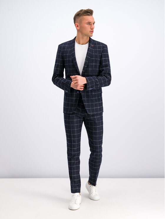 Roy Robson Roy Robson Stoffhose 240-01 Dunkelblau Slim Fit