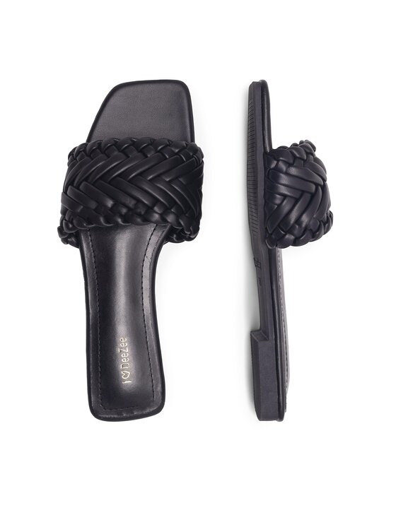 DeeZee DeeZee Klapki KL-E82022-19 Czarny
