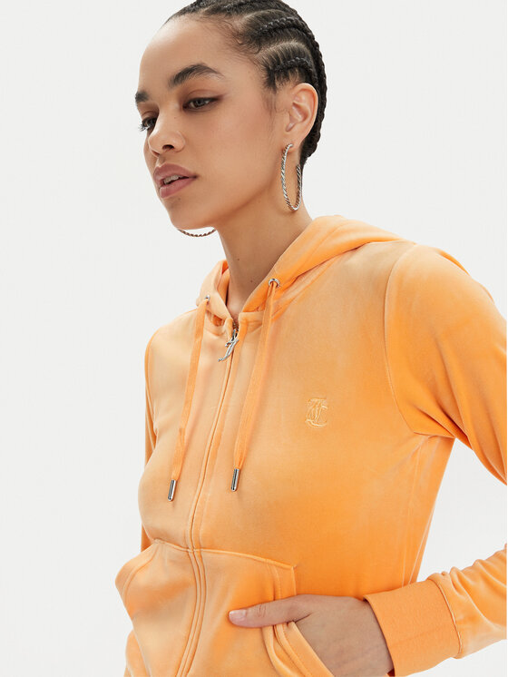 Juicy Couture Juicy Couture Світшот Robertson JCAP176 Оранжевий Slim Fit
