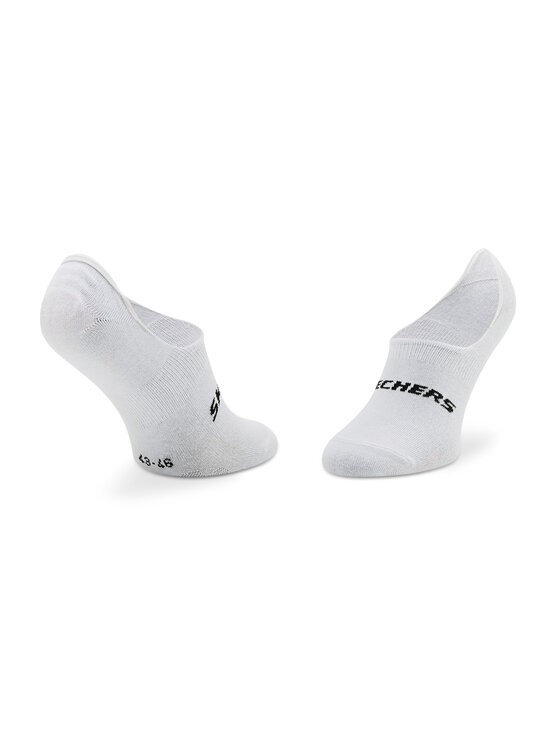 Skechers Skechers Set di 2 paia di pedulini unisex SK44008 Bianco