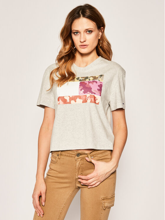 Tommy Jeans Marškinėliai Camo Flag 