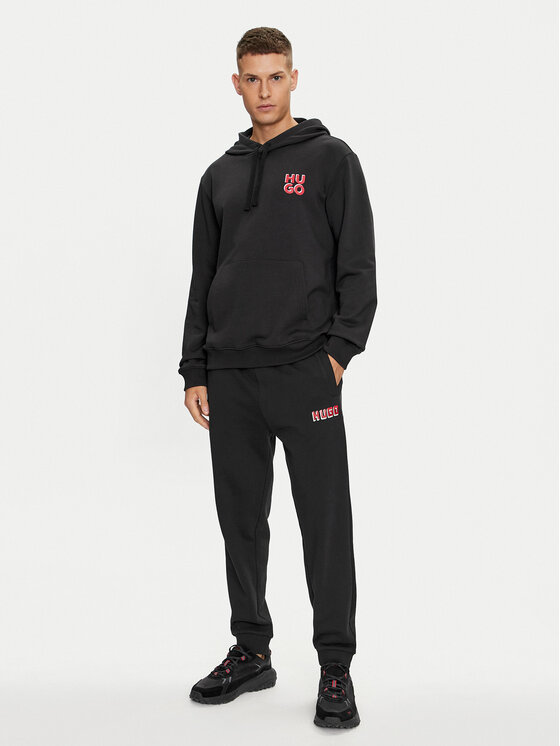 HUGO Hugo Felpa Dimonihood 50520159 Nero Regular Fit