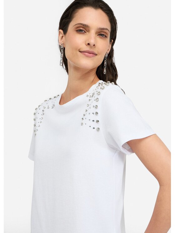 Liu Jo Liu Jo T-shirt MF5344J630811110 Bianco Regular Fit