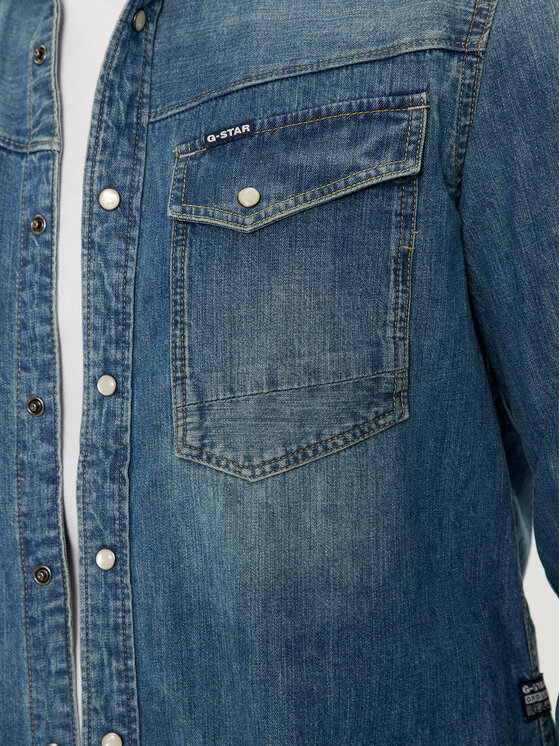 G-Star Raw G-Star Raw Koszula jeansowa Dakota D23616-D252 Niebieski Regular Fit
