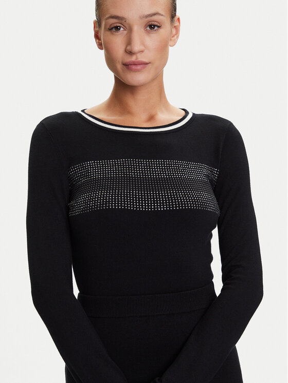 Liu Jo Sport Liu Jo Sport Πουλόβερ TF5209 MS49I Μαύρο Regular Fit