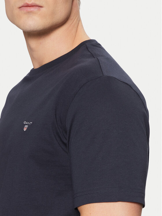 Gant Gant T-Shirt Original Shield 2003295 Tmavomodrá Regular Fit