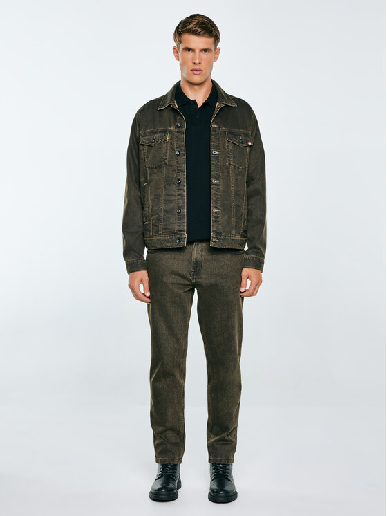 BIG STAR BIG STAR Jeansy ATES Brązowy Tapered Fit
