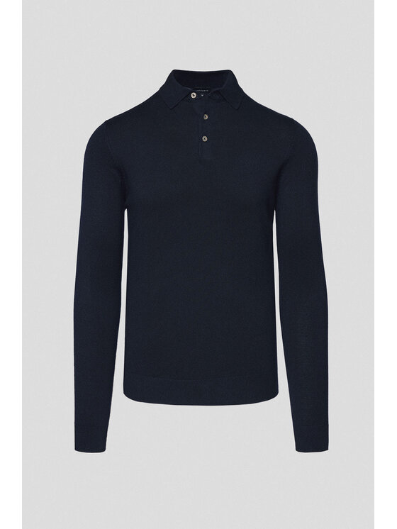 Lancerto Lancerto Sweter Jorge SW073125000004 Granatowy Regular Fit